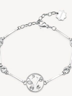 Brosway Italia Silver Letter Y Bracelet with Swarovski Crystals